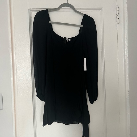 Reformation Cammi Mini Dress in Black - Picture 8 of 9